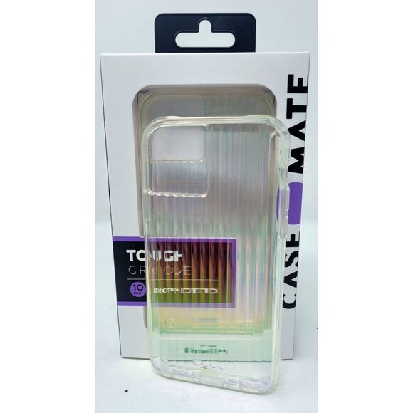 Case-Mate Tough Groove Case for iPhone 11 Pro 5.8" 2019 - Clear Iridescent - Picture 2 of 2